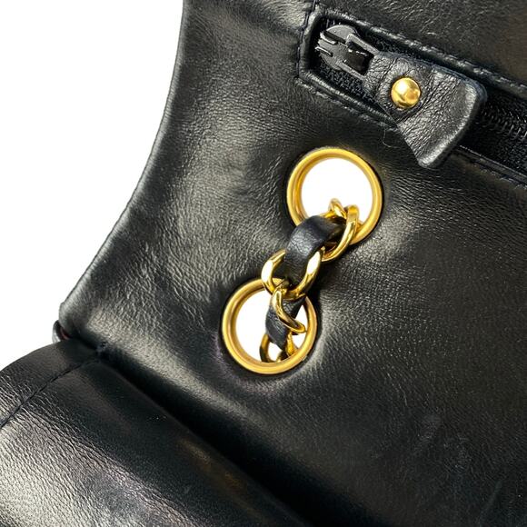 Chanel Double Flap Matelasse Shoulder Bag A01112